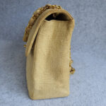 Chanel Vintage Maxi Jumbo Single Flap Beige Canvas with Gold Hardware #OTYO-2 - Image 8