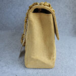 Chanel Vintage Maxi Jumbo Single Flap Beige Canvas with Gold Hardware #OTYO-2 - Image 7
