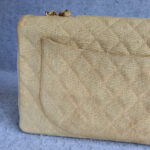 Chanel Vintage Maxi Jumbo Single Flap Beige Canvas with Gold Hardware #OTYO-2 - Image 5