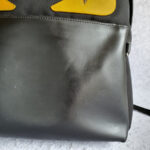 Fendi Monster Backpack Black Canvas/ Leather and Silver Hardware #GUEKE-1 - Image 6