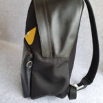 Fendi Monster Backpack Black Canvas/ Leather and Silver Hardware #GUEKE-1 - Image 10