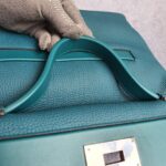 Hermes 24/24 Vert Bosphore Togo Leather with Palladium and Gold plated Hardware #OTOL-2 - Image 20