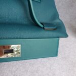 Hermes 24/24 Vert Bosphore Togo Leather with Palladium and Gold plated Hardware #OTOL-2 - Image 4