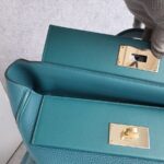 Hermes 24/24 Vert Bosphore Togo Leather with Palladium and Gold plated Hardware #OTOL-2 - Image 5