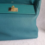 Hermes 24/24 Vert Bosphore Togo Leather with Palladium and Gold plated Hardware #OTOL-2 - Image 8