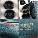 Hermes 24/24 Vert Bosphore Togo Leather with Palladium and Gold plated Hardware #OTOL-2 - Image 22