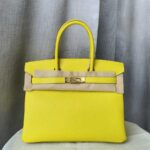Hermes Birkin 30cm Lime Epsom Leather with Gold Plated Hardware Bag #OTSS-1