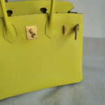 Hermes Birkin 30cm Lime Epsom Leather with Gold Plated Hardware Bag #OTSS-1 - Image 4