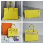 Hermes Birkin 30cm Lime Epsom Leather with Gold Plated Hardware Bag #OTSS-1 - Image 2