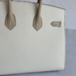 Hermes Birkin Sellier 25cm Trench/Craie Epsom Leather with Brushed Gold Plated Hardware Bag #OTSS-3 - Image 6