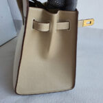 Hermes Birkin Sellier 25cm Trench/Craie Epsom Leather with Brushed Gold Plated Hardware Bag #OTSS-3 - Image 7