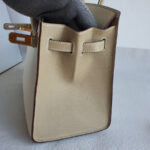 Hermes Birkin Sellier 25cm Trench/Craie Epsom Leather with Brushed Gold Plated Hardware Bag #OTSS-3 - Image 8