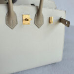 Hermes Birkin Sellier 25cm Trench/Craie Epsom Leather with Brushed Gold Plated Hardware Bag #OTSS-3 - Image 4