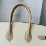 Hermes Birkin Sellier 25cm Trench/Craie Epsom Leather with Brushed Gold Plated Hardware Bag #OTSS-3 - Image 19
