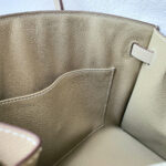 Hermes Birkin Sellier 25cm Trench/Craie Epsom Leather with Brushed Gold Plated Hardware Bag #OTSS-3 - Image 34