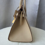 Hermes Birkin Sellier 25cm Trench/Craie Epsom Leather with Brushed Gold Plated Hardware Bag #OTSS-3 - Image 9