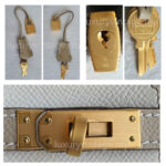 Hermes Birkin Sellier 25cm Trench/Craie Epsom Leather with Brushed Gold Plated Hardware Bag #OTSS-3 - Image 28