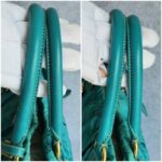 Prada Gaufre BN1611 Turquoise Nylon with Leather and Gold Hardware Bag #GUECY-1 - Image 22