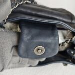 Chanel Accordion Flap Bag Dark Grey with Lambskin and Ruthenium Hardware #OOUO-1 - Image 17