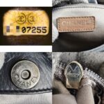 Chanel Accordion Flap Bag Dark Grey with Lambskin and Ruthenium Hardware #OOUO-1 - Image 15