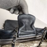 Chanel Accordion Flap Bag Dark Grey with Lambskin and Ruthenium Hardware #OOUO-1 - Image 18