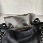 Chanel Accordion Flap Bag Dark Grey with Lambskin and Ruthenium Hardware #OOUO-1 - Image 19