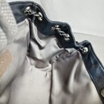 Chanel Accordion Flap Bag Dark Grey with Lambskin and Ruthenium Hardware #OOUO-1 - Image 23