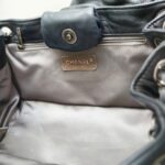 Chanel Accordion Flap Bag Dark Grey with Lambskin and Ruthenium Hardware #OOUO-1 - Image 24