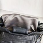 Chanel Accordion Flap Bag Dark Grey with Lambskin and Ruthenium Hardware #OOUO-1 - Image 20