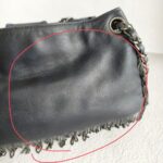 Chanel Accordion Flap Bag Dark Grey with Lambskin and Ruthenium Hardware #OOUO-1 - Image 4