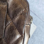 Chanel Cambon Pouch Bronze Leather with Silver Hardware #TSTT-2 - Image 8