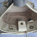 Chanel Deauville Bag Light Cream with Glazed Calf Leather and Silver Hardware #OOEU-1 - Image 24