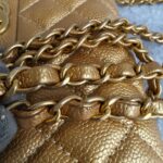 Chanel Mini Flap A69900 Gold with Grained Calfskin and Gold Hardware #OOKE-1 - Image 20