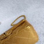 Chanel Mini Flap A69900 Gold with Grained Calfskin and Gold Hardware #OOKE-1 - Image 16