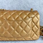 Chanel Mini Flap A69900 Gold with Grained Calfskin and Gold Hardware #OOKE-1 - Image 6