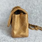 Chanel Mini Flap A69900 Gold with Grained Calfskin and Gold Hardware #OOKE-1 - Image 8