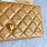 Chanel Mini Flap A69900 Gold with Grained Calfskin and Gold Hardware #OOKE-1 - Image 4