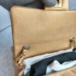Chanel Mini Flap A69900 Gold with Grained Calfskin and Gold Hardware #OOKE-1 - Image 11