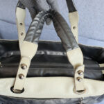 Chanel Paris Biarittz Grey/Beige Coated Canvas with Leather and Silver Hardware #OOLK-1 - Image 19