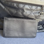 Chanel Paris Biarittz Grey/Beige Coated Canvas with Leather and Silver Hardware #OOLK-1 - Image 28