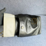 Chanel Paris Biarittz Grey/Beige Coated Canvas with Leather and Silver Hardware #OOLK-1 - Image 7
