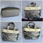 Chanel Paris Biarittz Grey/Beige Coated Canvas with Leather and Silver Hardware #OOLK-1 - Image 2
