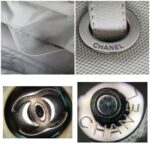 Chanel Paris Biarittz Grey/Beige Coated Canvas with Leather and Silver Hardware #OOLK-1 - Image 25