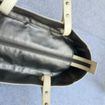 Chanel Paris Biarittz Grey/Beige Coated Canvas with Leather and Silver Hardware #OOLK-1 - Image 10