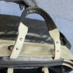 Chanel Paris Biarittz Grey/Beige Coated Canvas with Leather and Silver Hardware #OOLK-1 - Image 20