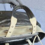Chanel Paris Biarittz Grey/Beige Coated Canvas with Leather and Silver Hardware #OOLK-1 - Image 21