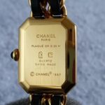Chanel Premiere Vintage Watch Size-M 18k Gold Plated with Leather #OOLO-1 - Image 4