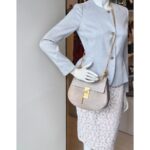 Chloe Drew Motty Grey Calf Leather with Suede Leather and Gold Hardware #GULLE-4 - Image 29