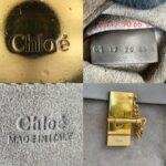 Chloe Drew Motty Grey Calf Leather with Suede Leather and Gold Hardware #GULLE-4 - Image 16