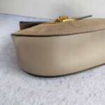 Chloe Drew Motty Grey Calf Leather with Suede Leather and Gold Hardware #GULLE-4 - Image 11
